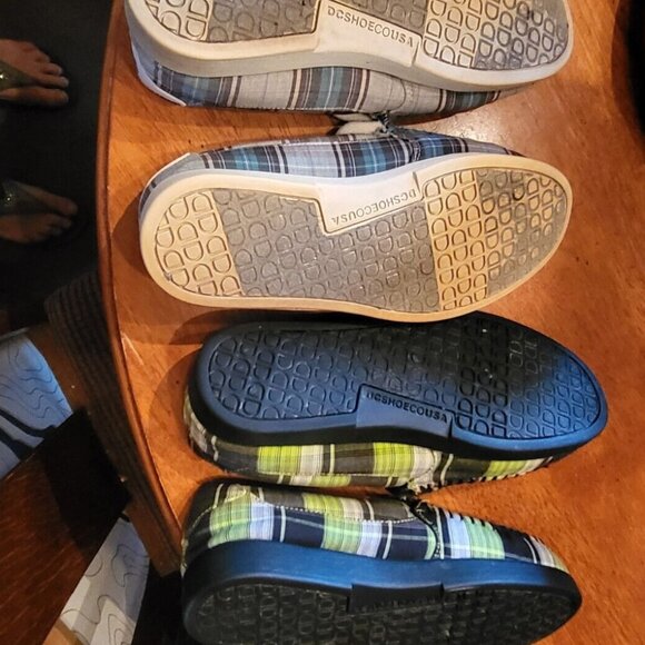 DC Skate Sneakers Shoes Chunky Size 8 Women's Plaid lot of 2 Pairs Comfy - Picture 4 of 5